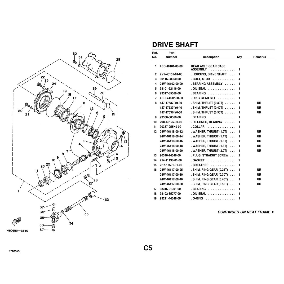 Yamaha YFB250G Cylinder Head Parts Manual PDF - Complete Assembly - Image 4