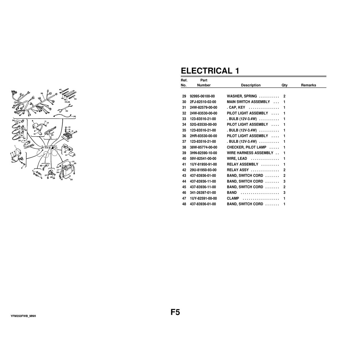 Yamaha YFM350FWB ATV Parts Manual - Complete Reference Guide PDF - Image 8
