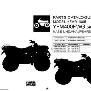Yamaha YFM400FWG Parts Manual PDF - Complete Parts Catalog