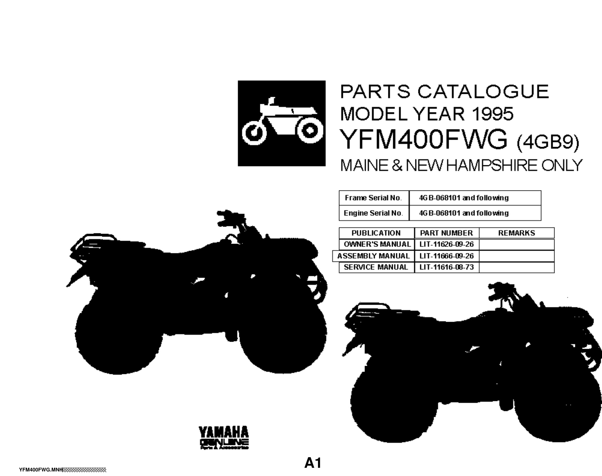Yamaha YFM400FWG Parts Manual PDF - Complete Parts Catalog