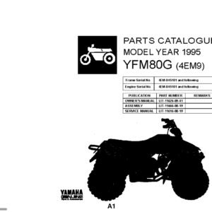 Yamaha YFM80G ATV Parts Catalog Manual - Complete PDF Guide