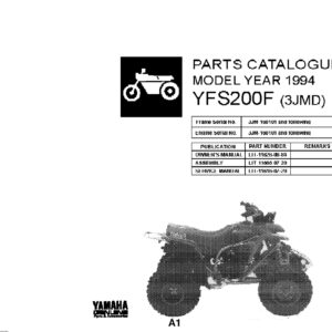 Yamaha YFS200F Parts Catalog Manual - Complete PDF Guide