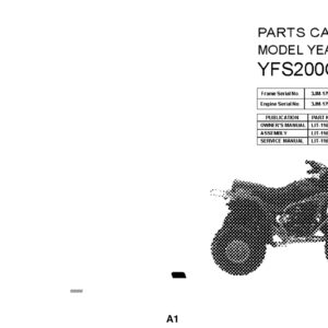 Yamaha YFS200G Parts Manual - Complete PDF Guide