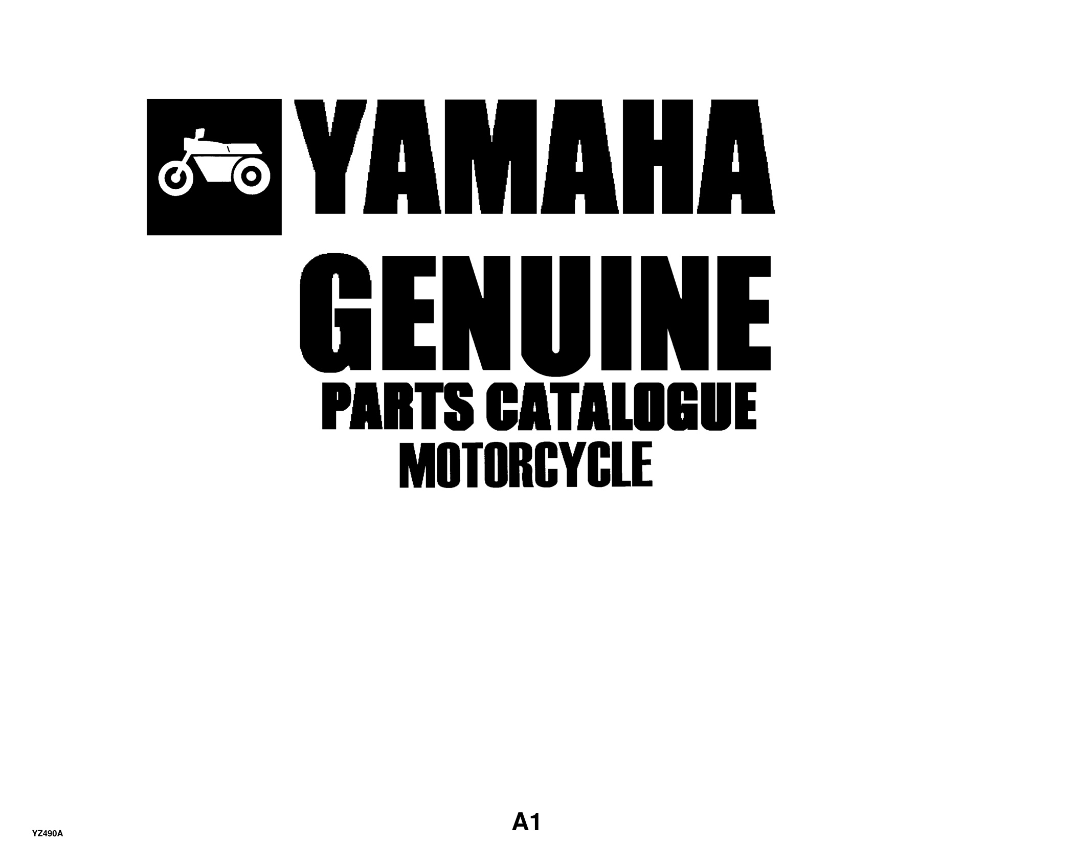Yamaha YZ490A Motorcycle Parts Manual - Official PDF Download
