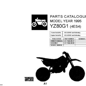 Yamaha YZ80G 1980 Parts Manual - Complete PDF Guide
