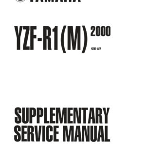 Yamaha YZF-R1 2000-2001 Service Manual PDF - Complete Repair Guide