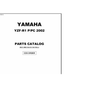 Yamaha YZF-R1 Parts Catalog Manual - Complete PDF Guide